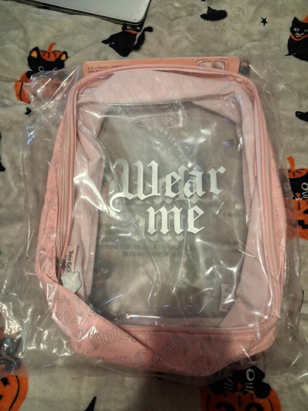 NWT Juicy Couture Travel Bag Clear Clothes